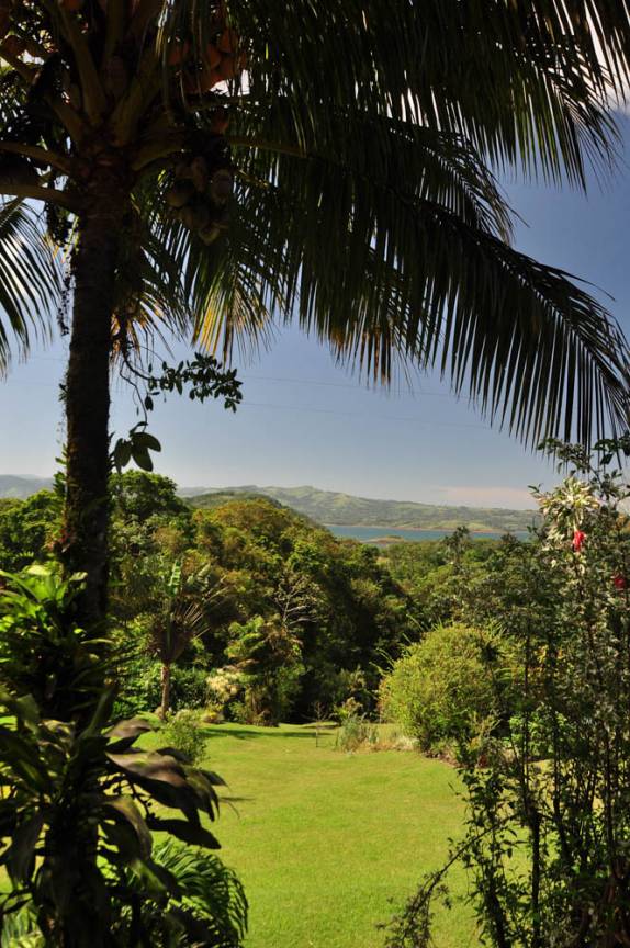 A bela vista do nosso hotel na região da Laguna de Arenal, na Costa Rica